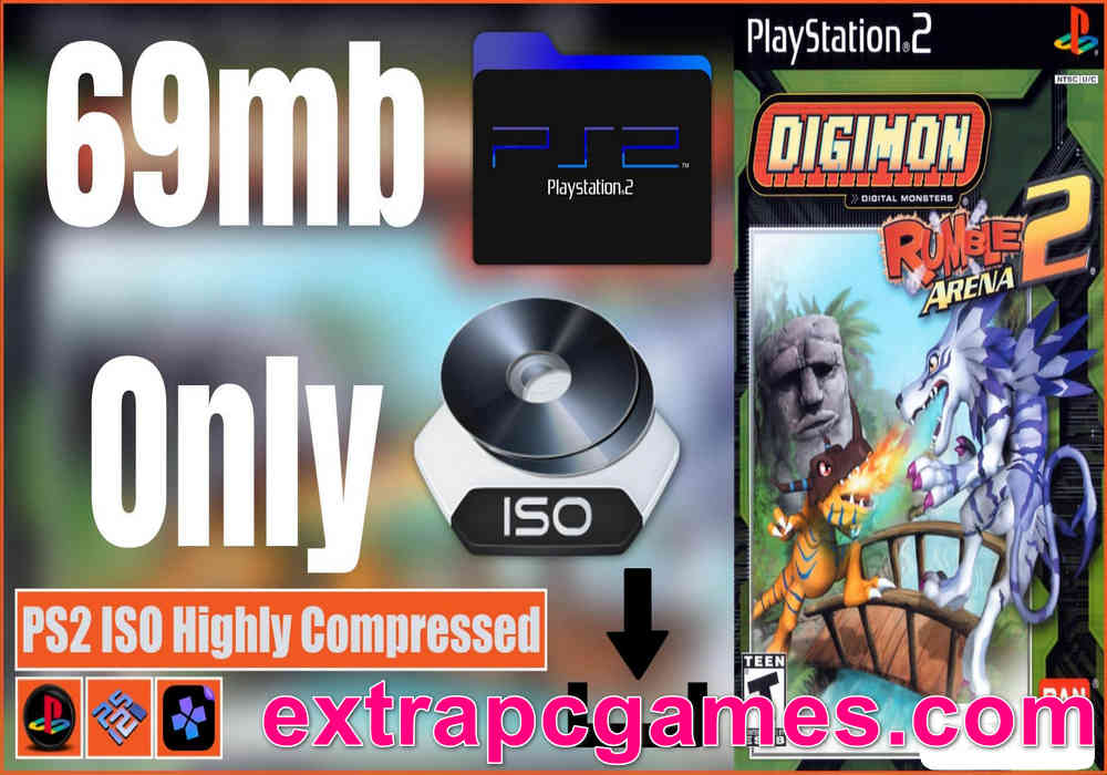 Digimon Rumble Arena 2 PS2 ISO and PC ISO Highly Compressed Game Free Download