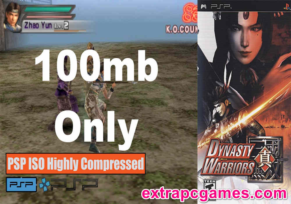 Dynasty Warriors PSP and PC ISO Game Highly Compressed